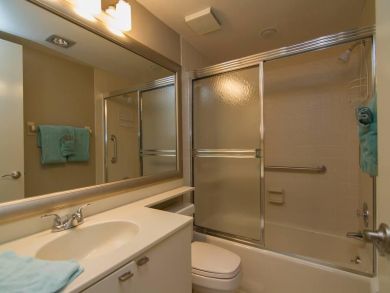 Bathroom with shower in tub